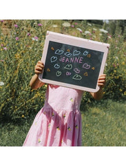 KIDYWOLF Ζωγραφική - Καλλιτεχνικά - Παζλ KIDYWOLF: Tablet ζωγραφικής με φως, 2 όψεων με οθόνη LΕD & μαυροπίνακα- Σχέδιο Μόδας