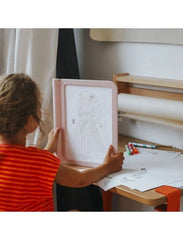 KIDYWOLF Ζωγραφική - Καλλιτεχνικά - Παζλ KIDYWOLF: Tablet ζωγραφικής με φως, 2 όψεων με οθόνη LΕD & μαυροπίνακα- Σχέδιο Μόδας