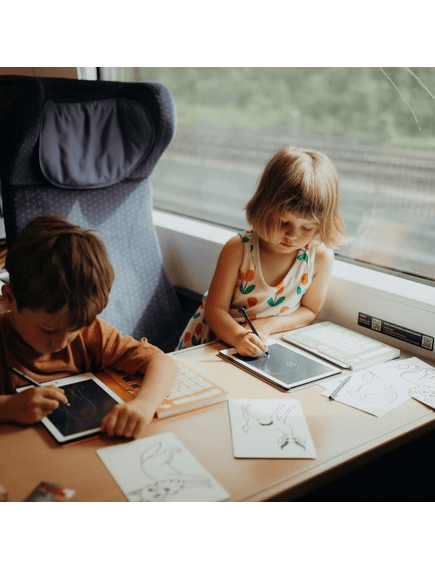 KIDYWOLF Ζωγραφική - Καλλιτεχνικά - Παζλ KIDYWOLF: Tablet ζωγραφικής με οθόνη LCD (30 κάρτες)- Animals