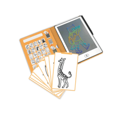 KIDYWOLF Ζωγραφική - Καλλιτεχνικά - Παζλ KIDYWOLF: Tablet ζωγραφικής με οθόνη LCD (30 κάρτες)- Animals