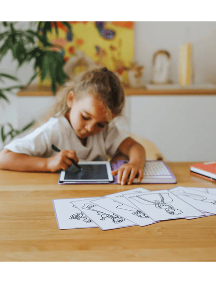 KIDYWOLF Ζωγραφική - Καλλιτεχνικά - Παζλ KIDYWOLF: Tablet ζωγραφικής με οθόνη LCD (30 κάρτες)- Princess Κωδικός: KDW-182457