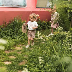 Koko Noko Παντελονάκι Σορτς ανοιχτό καφέ μουσελίνα  Koko Noko