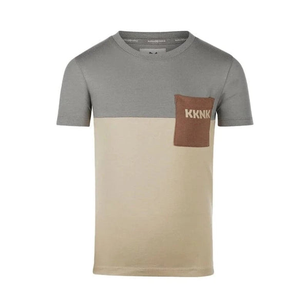 Koko Noko Μπλουζάκι 1 ½Y (86 CM) Koko Noko Μπλούζα κοντομάνικη γκρι-εκρού