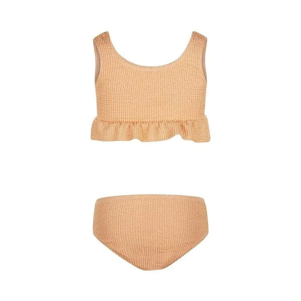 Koko Noko μαγιό 9-12M (74/80 CM) Koko Noko Μαγιό μπικίνι ροδακινί ροζ με βολάν