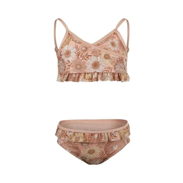 Koko Noko μαγιό 9-12M (74/80 CM) Koko Noko Μαγιό μπικίνι ροδακινί λουλούδι