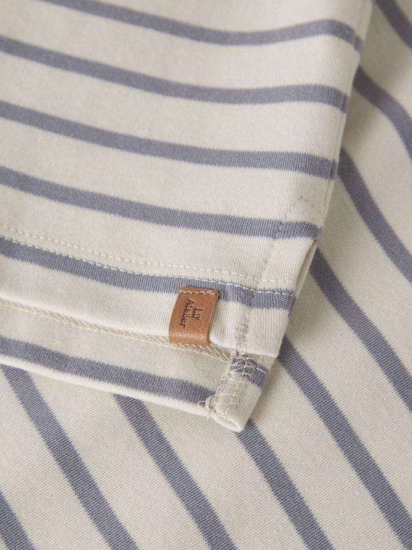 Lil Atelier Μπλουζάκι Lil' Ateier Παιδική Μπλούζα Loose Fit με Μακριά Μανίκια  Turtledove