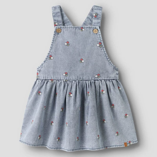 Lil Atelier Φορέματα 2Y (92 CM) Lil' Atelier Τζιν Φόρεμα με Κέντημα