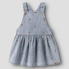 Lil Atelier Φορέματα 2Y (92 CM) Lil' Atelier Τζιν Φόρεμα με Κέντημα
