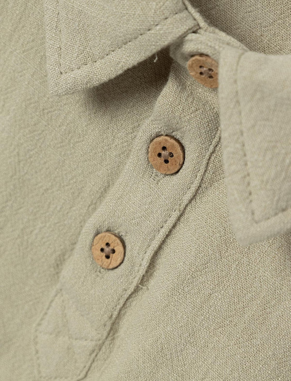 Lil Atelier Μπλουζάκι Κοντομάνικο Πουκάμισο NMMDOLIE FIN SS LOOSE SHIRT Lil Atelier