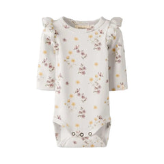 Lil Atelier Βρεφικά Φορμάκια 1-2M (56 CM) Lil' Atelier Φορμάκι ακρυμάνικο COCONUT MILK
