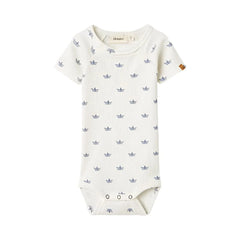 Lil Atelier Βρεφικά Φορμάκια Lil' Atelier Φορμάκι κοντομάνικο Coconut Milk PAPER BOAT