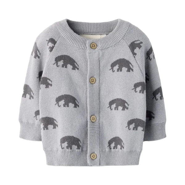 Lil Atelier Παιδικές Ζακέτες 1-2M (56 CM) Lil' Atelier Ζακέτα βρεφική Elephant Sleet