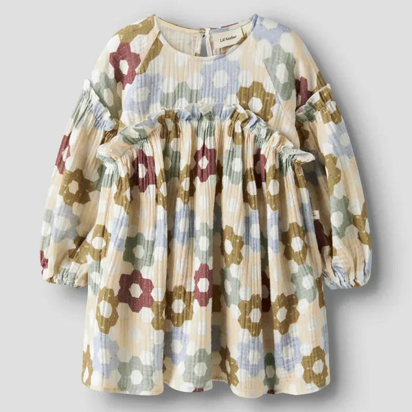 Lil Atelier Φορέματα Lil' Atelier Παιδικό Φόρεμα Μουσελίνας με Floral Print