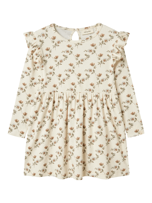 Lil Atelier φόρεμα 2Y Lil' Atelier Φόρεμα Floral  Turtledove FLOWER