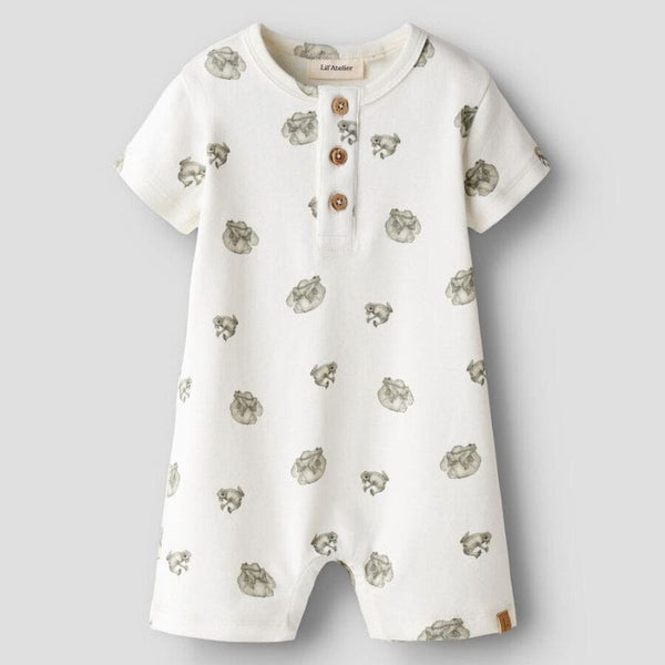 Lil Atelier Βρεφικά Φορμάκια 1-2M (56 CM) Lil' Atelier Ολόσωμο Φορμάκι FROG