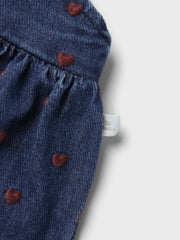 Lil Atelier φόρεμα Lil' Atelier Φόρεμα τζιν Heart Dark Denim