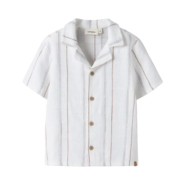 Lil Atelier Μπλουζάκι 2Y (92 CM) Lil' Atelier Πουκάμισο Loose Fit Coconut Milk