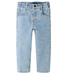 Lil Atelier Παντελονάκι 2Y (92 CM) Lil' Atelier Παιδικό Τζιν Loose Fit Medium Blue Denim