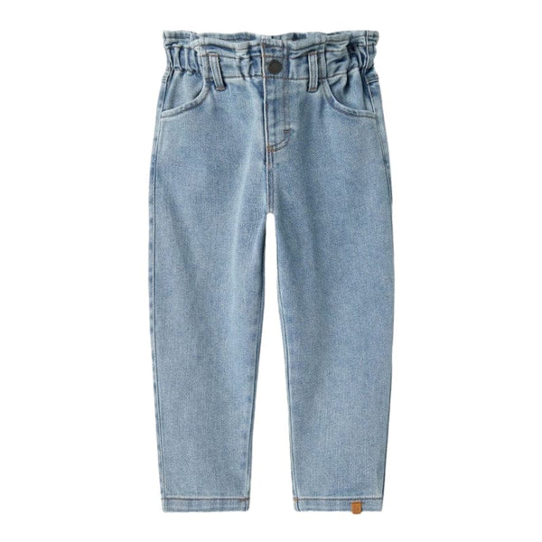 Lil Atelier Παντελονάκι Lil' Atelier Τζιν Loose Fit Medium Blue Denim