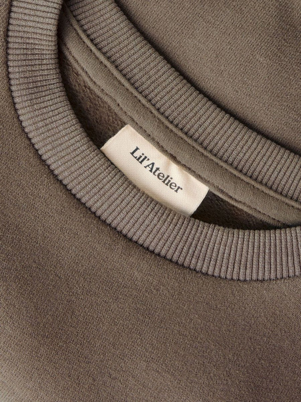 Lil Atelier Μπλουζάκι Lil' Atelier Παιδική Μπλούζα Φούτερ Loose Fit – Shitake