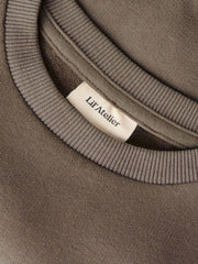 Lil Atelier Μπλουζάκι Lil' Atelier Παιδική Μπλούζα Φούτερ Loose Fit – Shitake
