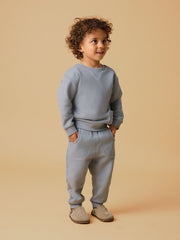Lil Atelier Παντελονάκι Lil' Atelier Παιδικό Παντελόνι Φόρμας Loose Fit Sleet
