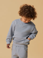 Lil Atelier Μπλουζάκι Lil' Atelier Φούτερ Loose Fit Sleet