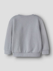 Lil Atelier Μπλουζάκι Lil' Atelier Φούτερ Loose Fit Sleet