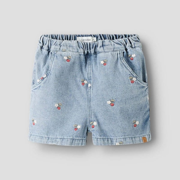 Lil Atelier Παντελονάκι 2Y (92 CM) Lil' Atelier Σορτς Τζιν Παιδικό Medium Blue Denim