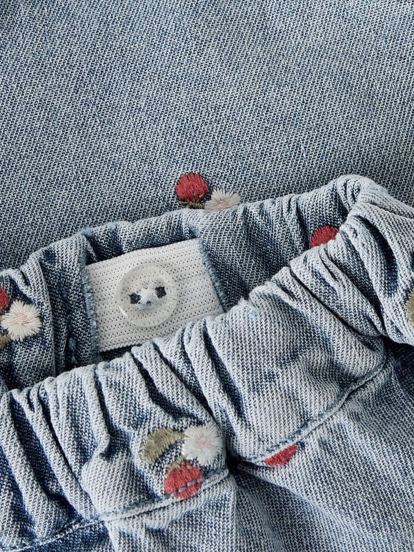 Lil Atelier Παντελονάκι Lil' Atelier Σορτς Τζιν Παιδικό Medium Blue Denim