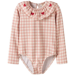Lil Atelier μαγιό 2Y (92 CM) Lil' Atelier Ολόσωμο μαγιό με κεντημένες λεπτομέρειες – Misty Rose