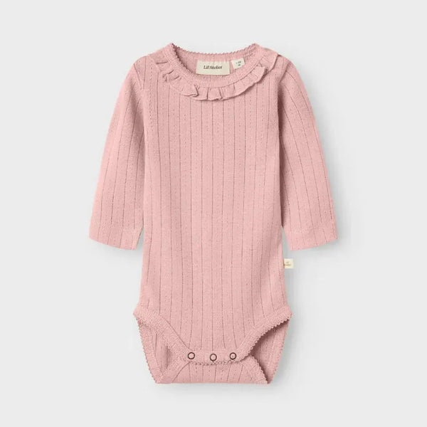 Lil Atelier Βρεφικά Φορμάκια Lil' Atelier Φορμάκι Μακρυμάνικο Misty Rose