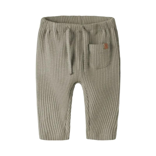 Lil Atelier Παντελονάκι 1-2M (56 CM) Lil' Atelier Παντελόνι βρεφικό Moss Gray