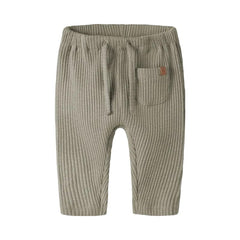 Lil Atelier Παντελονάκι 1-2M (56 CM) Lil' Atelier Παντελόνι βρεφικό Moss Gray