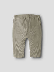 Lil Atelier Παντελονάκι Lil' Atelier Παντελόνι βρεφικό Moss Gray