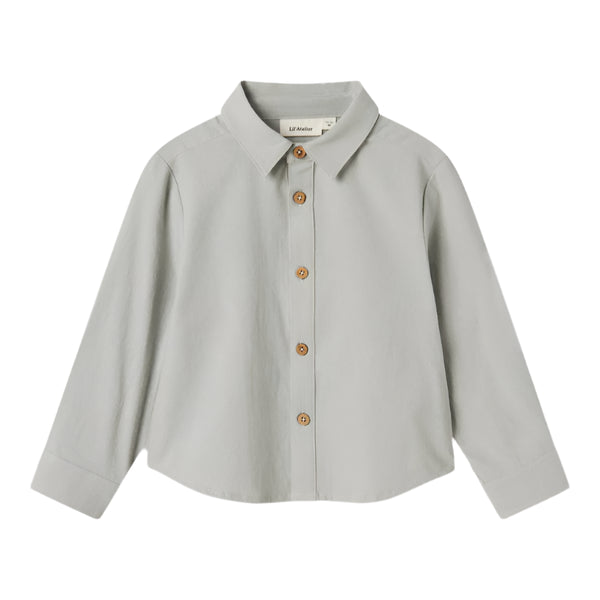 Lil Atelier Μπλουζάκι Lil' Atelier Πουκάμισο NMMHADAM Mirage Gray