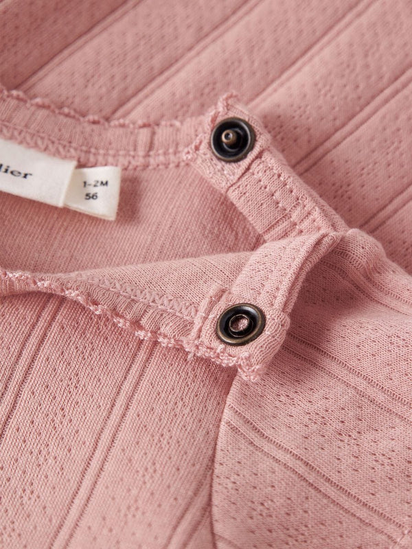 Lil Atelier Φορέματα Lil' Atelier Βρεφικό Φόρεμα Organic Cotton – Misty Rose