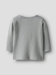 Lil Atelier Μπλουζάκι Lil' Atelier Μακρυμάνικη Μπλούζα από Οργανικό Βαμβάκι Pigeon