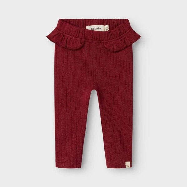 Lil Atelier Παντελονάκι 1-2M (56 CM) Lil' Atelier Κολλάν Βρεφικό Red Dahlia