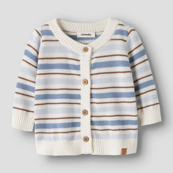 Lil Atelier Παιδικές Ζακέτες 1-2M (56 CM) Lil’ Atelier Ζακέτα βρεφική regular fit – Coconut Milk