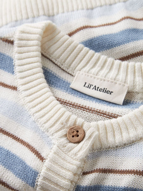 Lil Atelier Παιδικές Ζακέτες Lil’ Atelier Ζακέτα βρεφική regular fit – Coconut Milk