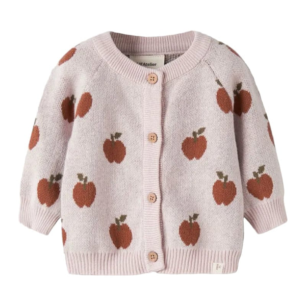 Lil Atelier Παιδικές Ζακέτες 4-6M (68 CM) Lil' Atelier Παιδική Πλεκτή Ζακέτα Regular Fit – Hushed Violet