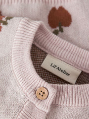 Lil Atelier Παιδικές Ζακέτες Lil' Atelier Παιδική Πλεκτή Ζακέτα Regular Fit – Hushed Violet