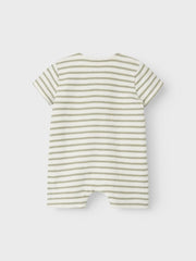 Lil Atelier Βρεφικά Φορμάκια Lil' Atelier Ολόσωμο Κοντομάνικο Φορμάκι Seagrass