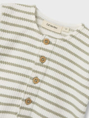 Lil Atelier Βρεφικά Φορμάκια Lil' Atelier Ολόσωμο Κοντομάνικο Φορμάκι Seagrass