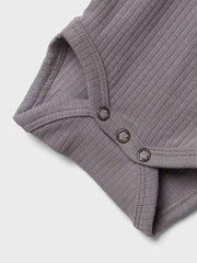 Lil Atelier Βρεφικά Φορμάκια Lil' Atelier Φορμάκι Μακριμάνικο Silver Filigree SOLID