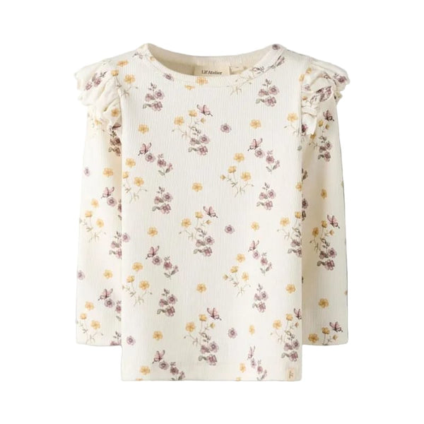 Lil Atelier Μπλουζάκι 2Y (92 CM) Lil' Atelier Παιδική Μπλούζα Μακρυμάνικη Slim Fit – Coconut Milk