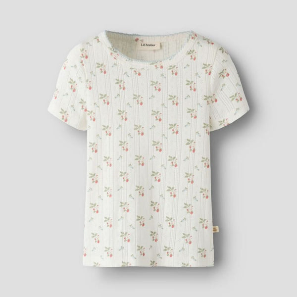 Lil Atelier Μπλουζάκι 2Y (92 CM) Lil' Atelier Μπλούζα Κοντομάνικη Slim Fit Coconut Milk