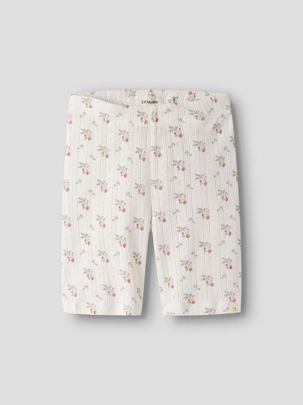 Lil Atelier Παντελονάκι 2Y (92 CM) Lil' Atelier Ποδηλατικό Σορτσάκι Slim Fit Coconut Milk