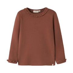 Lil Atelier Μπλουζάκι 2Y (92 CM) Lil' Atelier Μακρυμάνικη Μπλούζα Slim Fit Maple Syrup